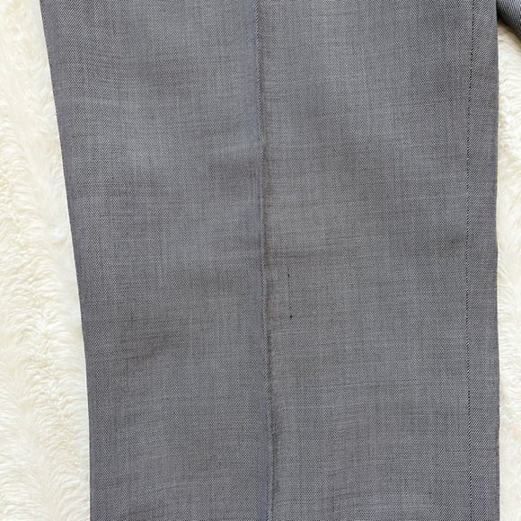 LOFT High Waisted Wide Leg Wool Silk Blend Trouser Pant sz 4 - Picture 4 of 10